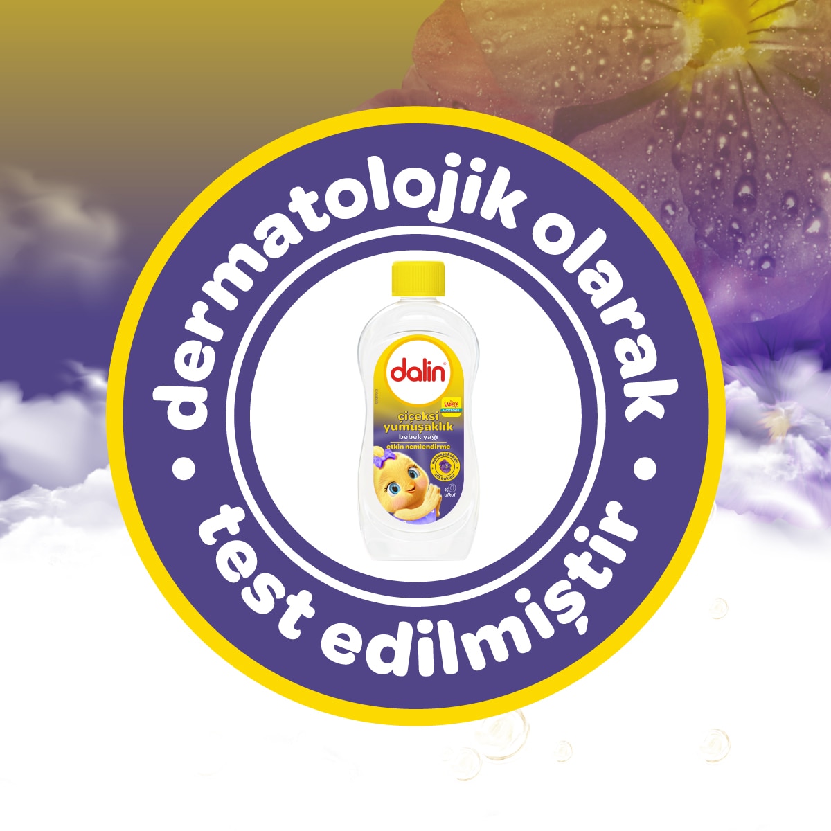  DALİN EXC. DALİN EXC. Dalin Bebek Yağı Çiçeksi Yumuşaklık 300 ml  1 of 7 