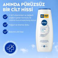 NIVEA BATH CARE NIVEA BATH CARE Nivea Creme Soft Banyo ve Duş Jeli Pro-vitamin ve Badem Yağı 500 ml 1 of 7