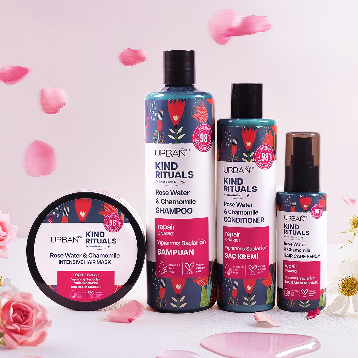  URBAN CARE EXC. URBAN CARE EXC. Urban Care Kind Rituals Şampuan Rose Water 400 ml  1 of 7 