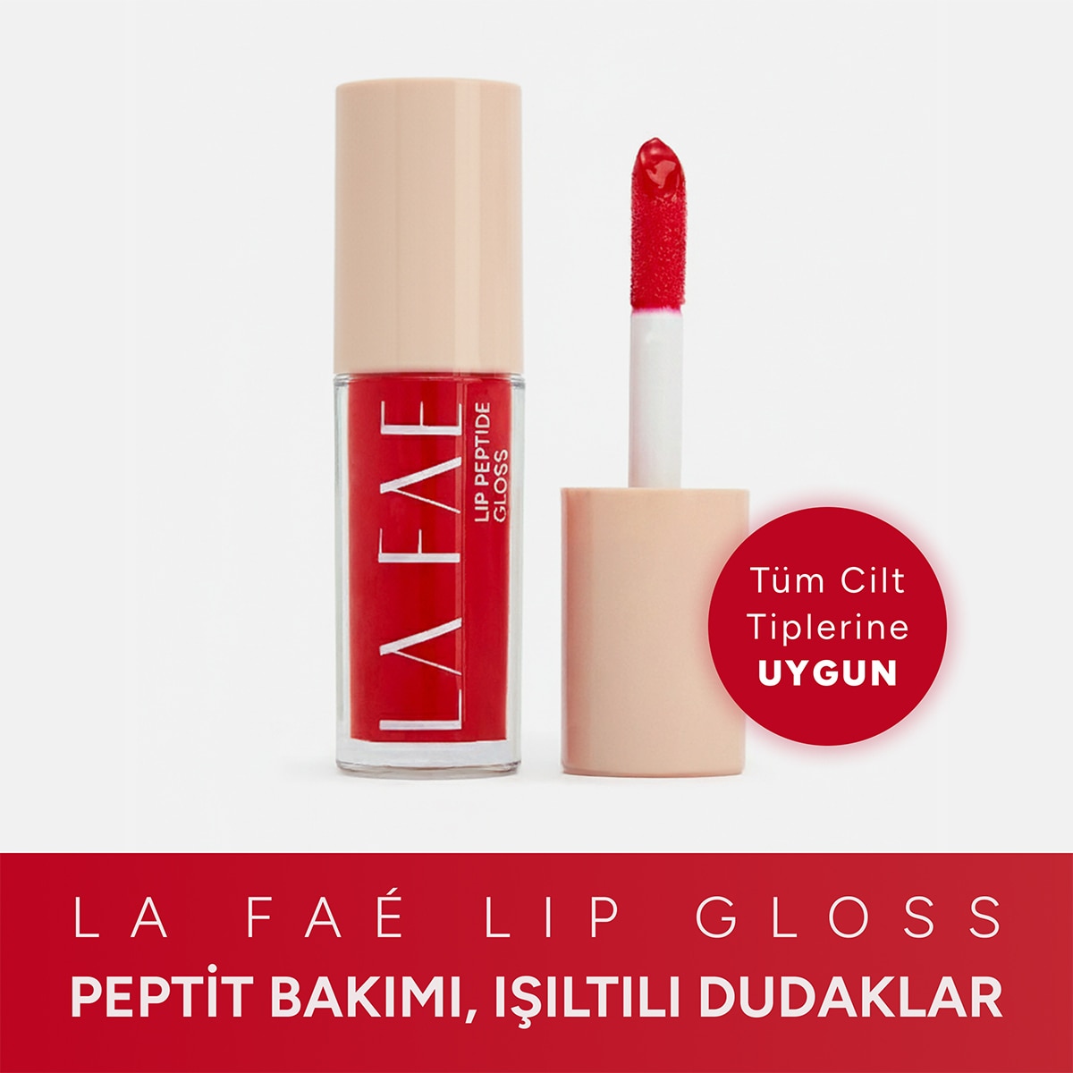  LA FAE LA FAE La Faé Lip Peptide Gloss Cherry Swirl  1 of 7 