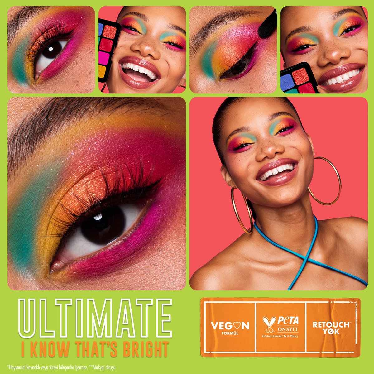  NYX NYX Nyx Professional Makeup Ultimate Shadow Palette I Know Thats Bright Göz Farı Paleti  1 of 6 