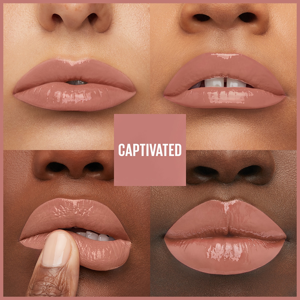  MAYBELLINE MAYBELLINE Maybelline New York Super Stay Vinyl Ink Likit Parlak Ruj 95 Captivated  1 of 7 