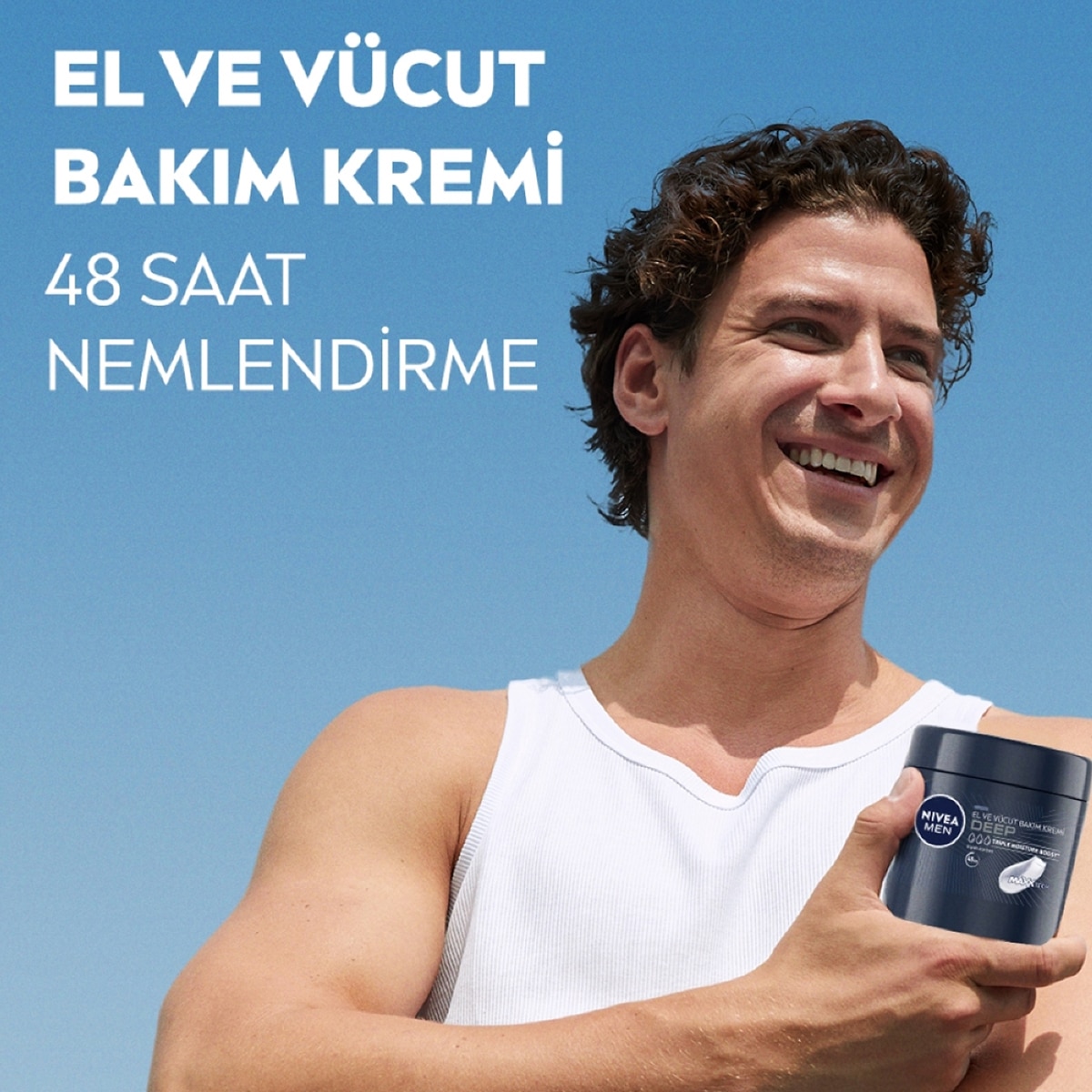  NIVEA FOR MEN NIVEA FOR MEN Nivea Men Erkek Deep El ve Vücut Bakım Kremi 400 ml 48 Saat Nemlendirici  1 of 8 