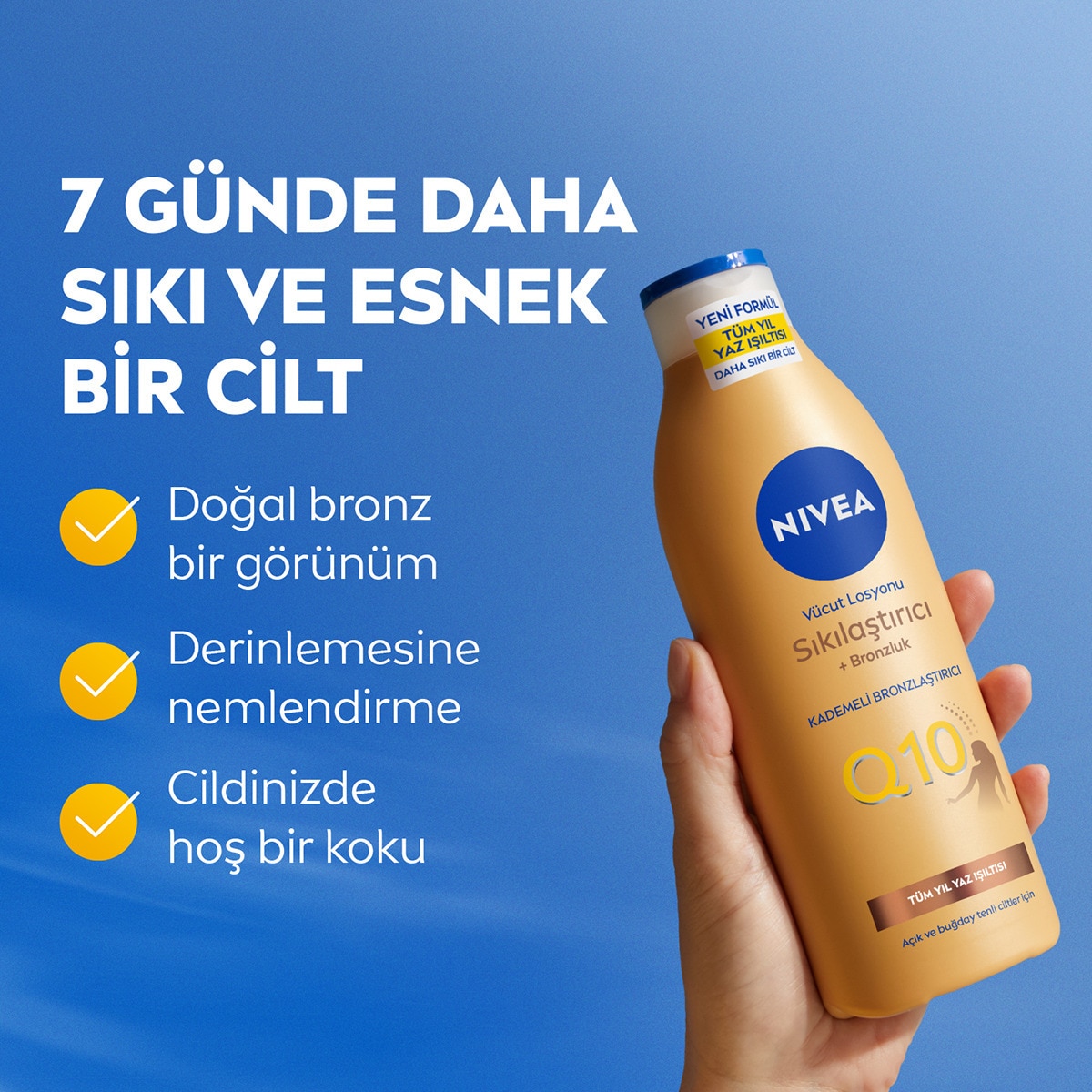  NIVEA BODY NIVEA BODY NIVEA Q10 Bronzlaştırıcı ve Sıkılaştırıcı Vücut Bakım Losyonu 200 ml  1 of 8 