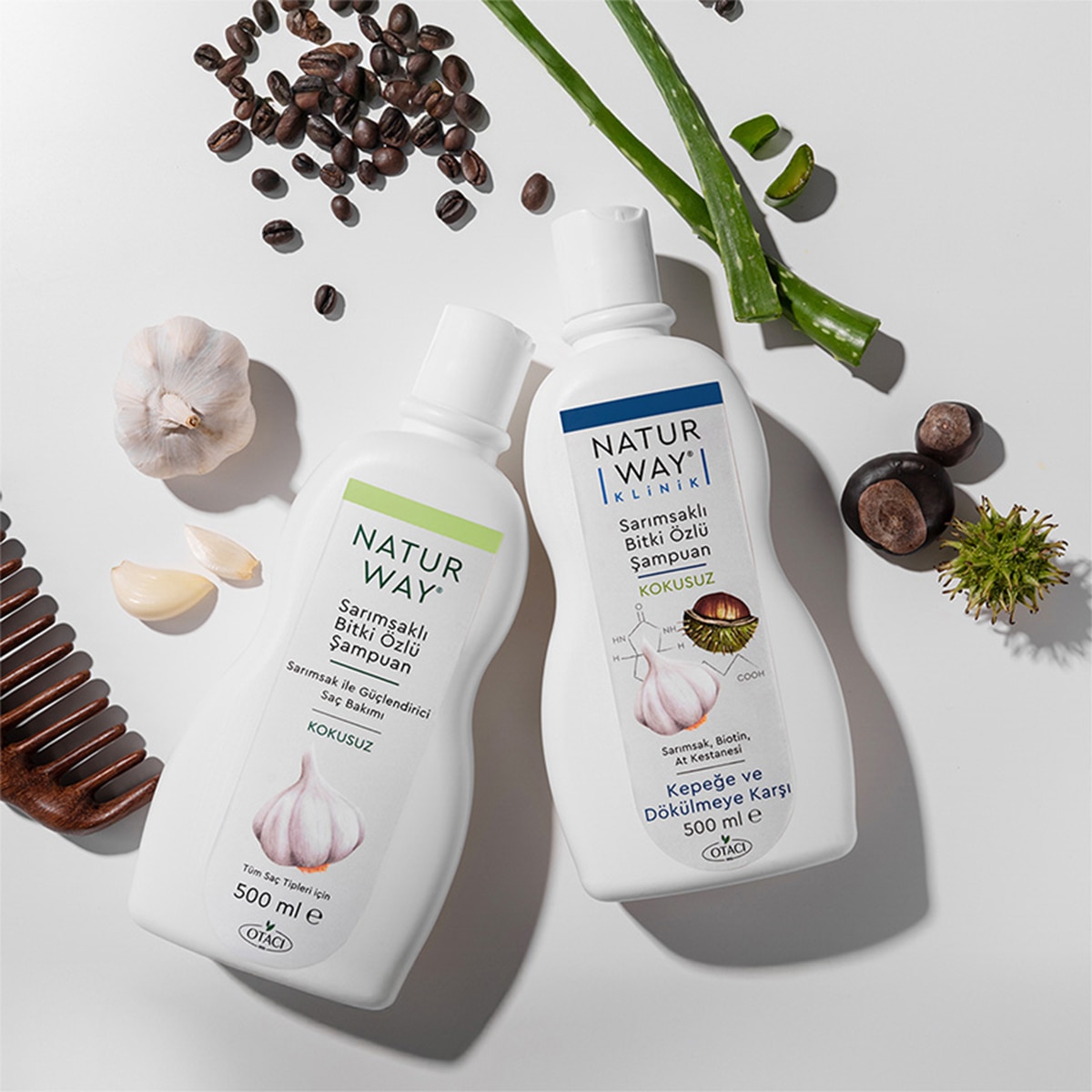 NATURWAY NATURWAY Naturway Şampuan Sarımsak Özlü Dökülme ve Kepek Karşıtı 500 ml 1 of 5