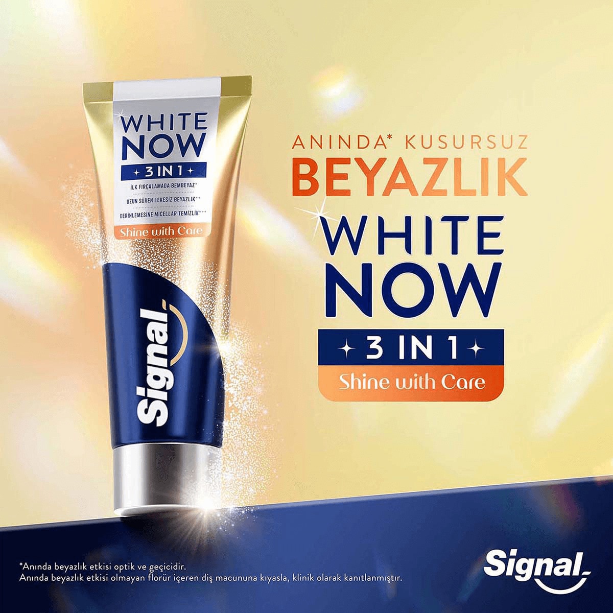  SIGNAL SIGNAL Signal White Now 3in1 Shine With Care Diş Macunu  1 of 6 