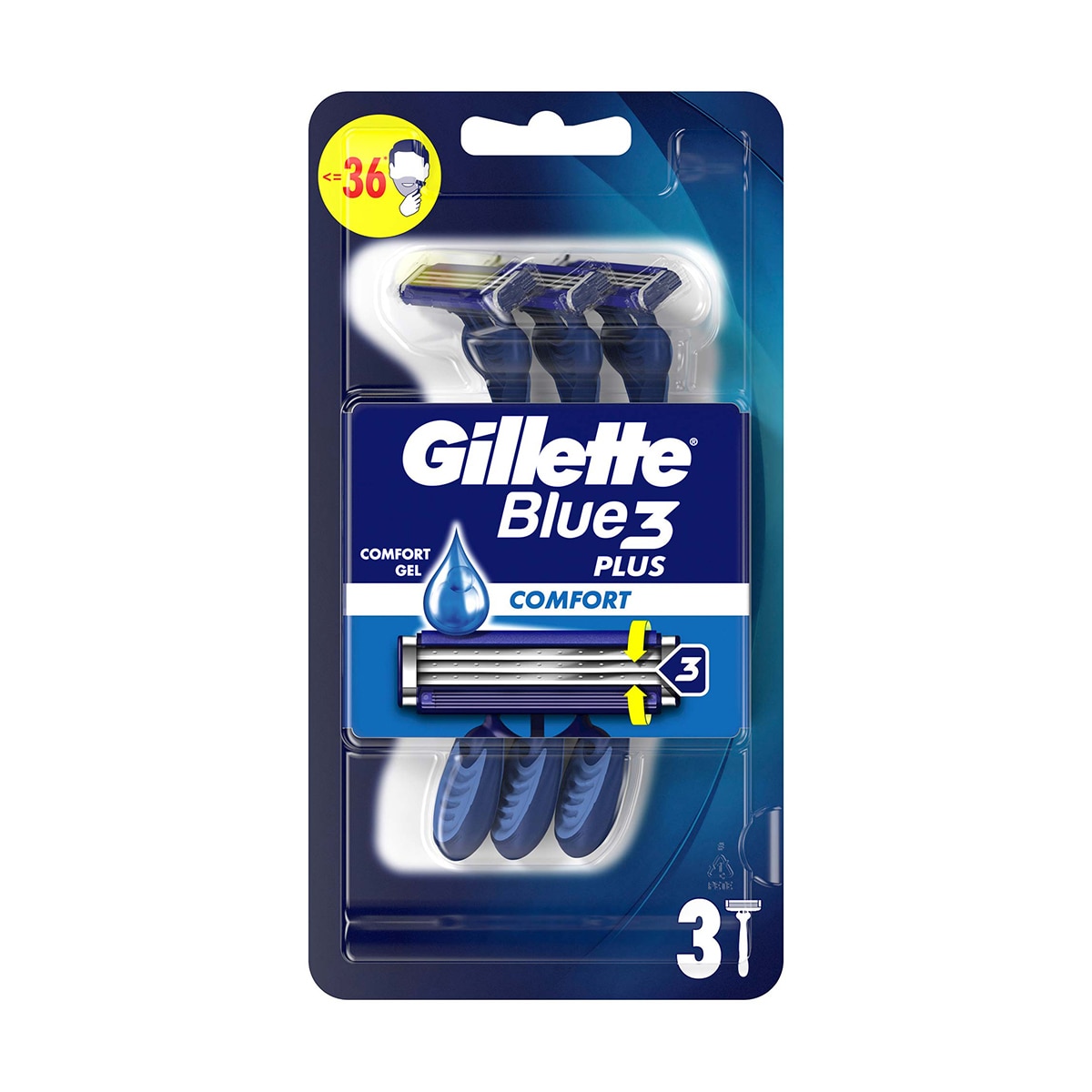  GILLETTE GILLETTE Gillette Blue3 Kullan At Tıraş Bıçağı 3 Adet  1 of 5 