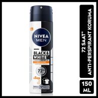  NIVEA DEO NIVEA DEO Nivea Men Erkek Sprey Deodorant Black&White Invisible Güçlü Etki 150 ml  