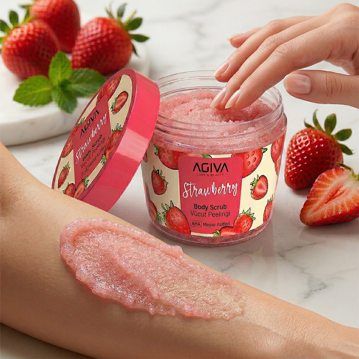 AGİVA EXC. AGİVA EXC. AGİVA AHA ÇİLEK VCT PEELING 300ML 1 of 3