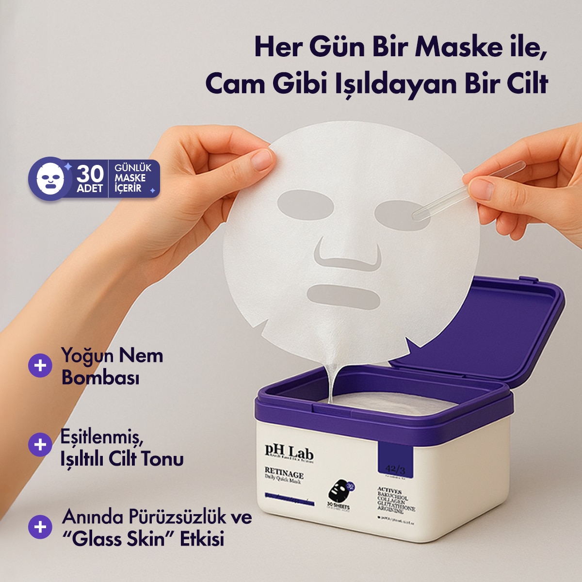  PH LAB PH LAB Ph Lab Retinage 30'lu Maske 360 ml  1 of 7 