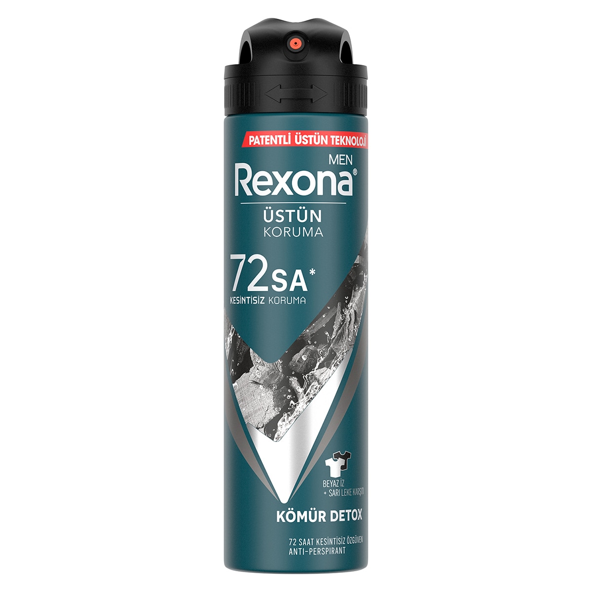  REXONA REXONA Rexona Men Erkek Sprey Deodorant Kömür Detox 72 Saat Kesintisiz Üstün Koruma 150 ml  1 of 9 