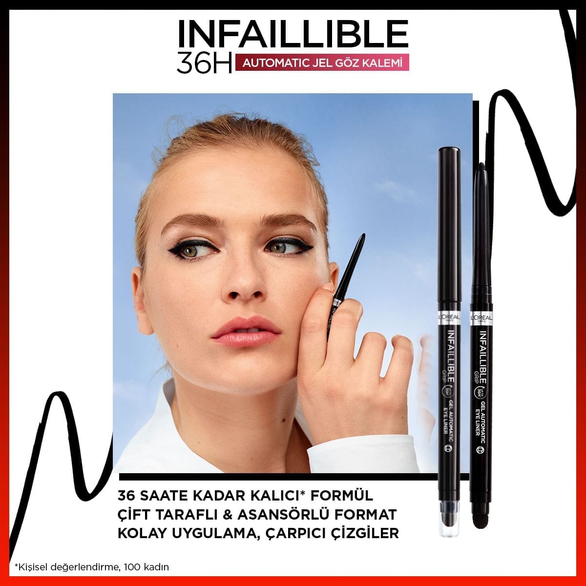  LOREAL PARIS LOREAL PARIS LOREAL PARIS INFAILLABLE GEL GÖZ KALEMİ NO:12  1 of 9 