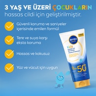  NIVEA SUN NIVEA SUN Nivea Sun Çocuk Günlük Koruma Güneş Kremi 100 ml  1 of 8 