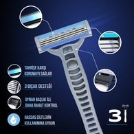 Watsons Men 3 Bıçaklı Kullan At Tıraş Bıçağı 3 Adet