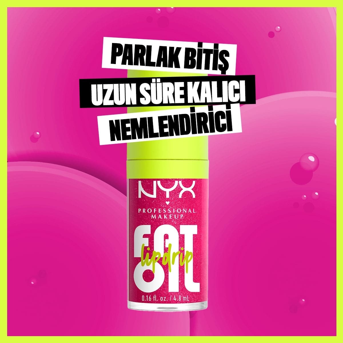  NYX NYX Nyx Professional Makeup Fat Oil Lip Drip Parlatıcı Dudak Yağı Supermodel  1 of 7 