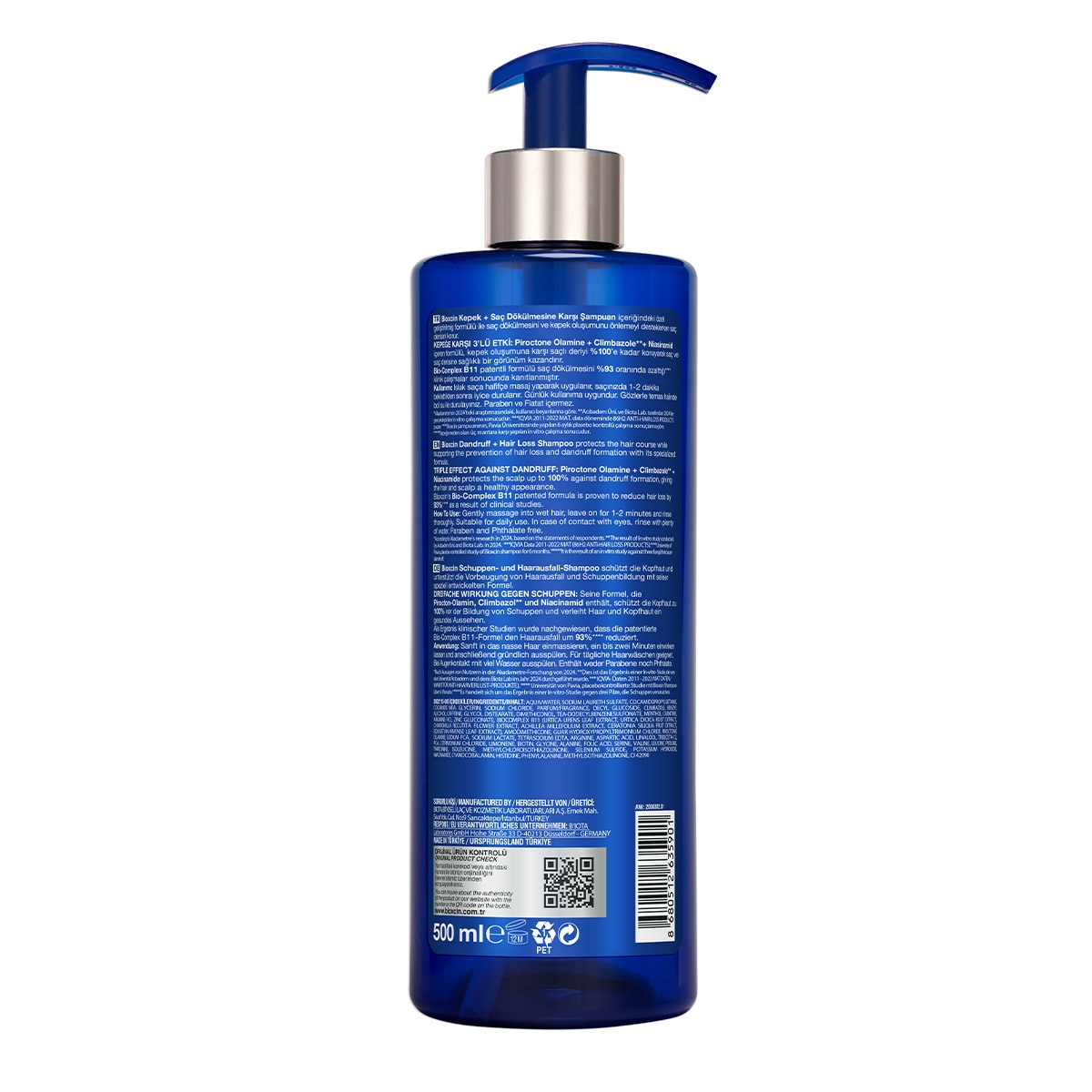  BIOXCIN BIOXCIN Bioxcin Şampuan Kepek ve Saç Dökülmesi 500 ml  1 of 7 