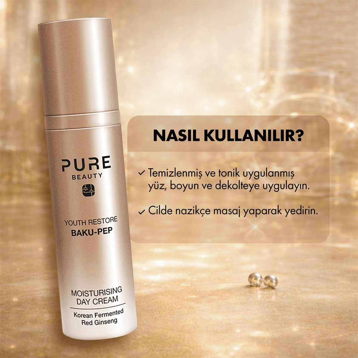  PURE BEAUTY PURE BEAUTY Pure Beauty Youth Restore Nemlendirici Gündüz Kremi 50 ml  1 of 6 