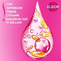 Elidor Superblend Sıvı Saç Bakım Kremi Güçlü Ve Parlak E Vitamini Makademya Yağı Kolajen 200 ml