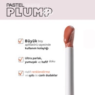 Pastel Plump Up Extra Hydrating Plumping Gloss Dolgunlaştıran Dudak Parlatıcısı 205 Just Natural