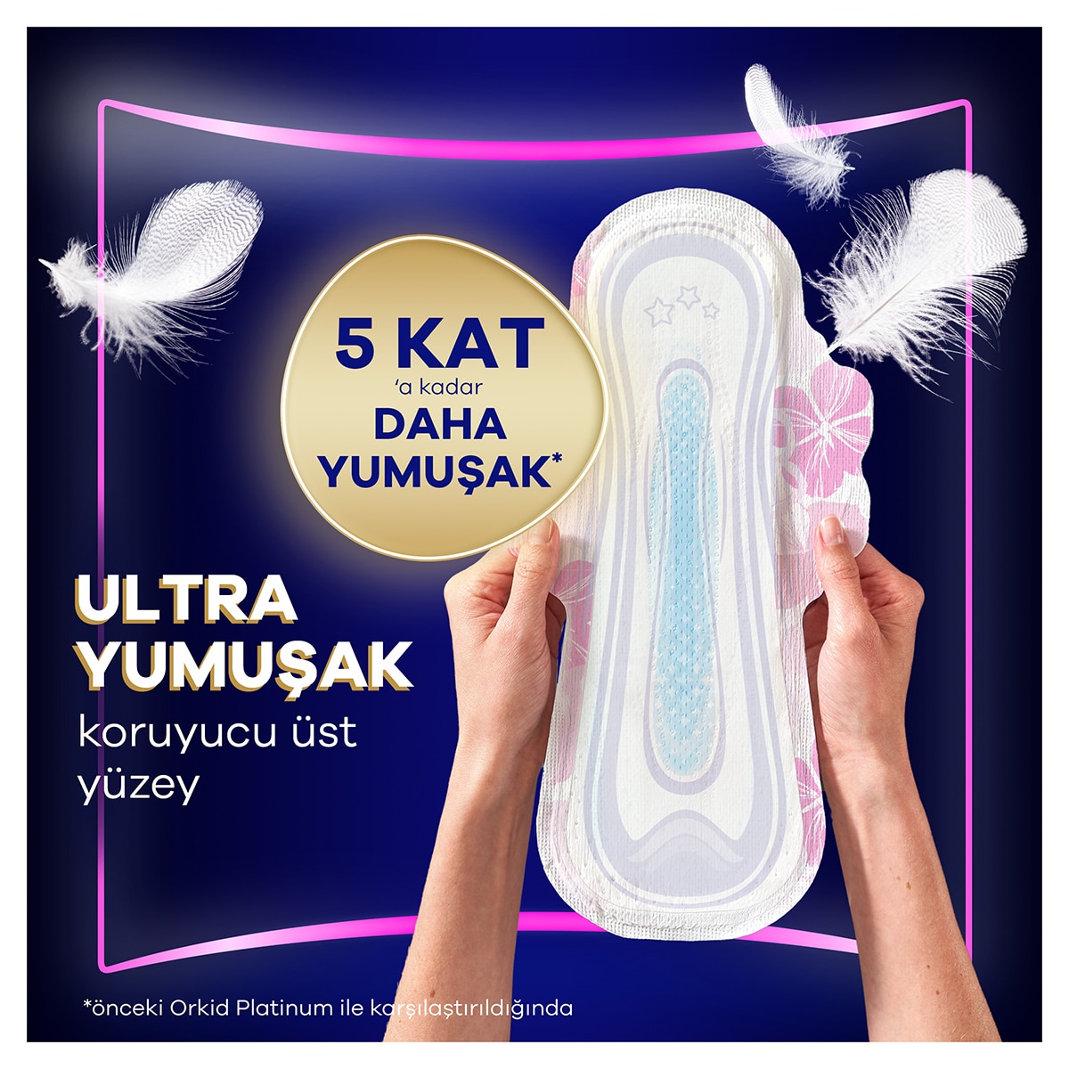ORKID ORKID Orkid Platinum Dörtlü Hijyenik Ped Gece Ekstra 16'lı 1 of 8