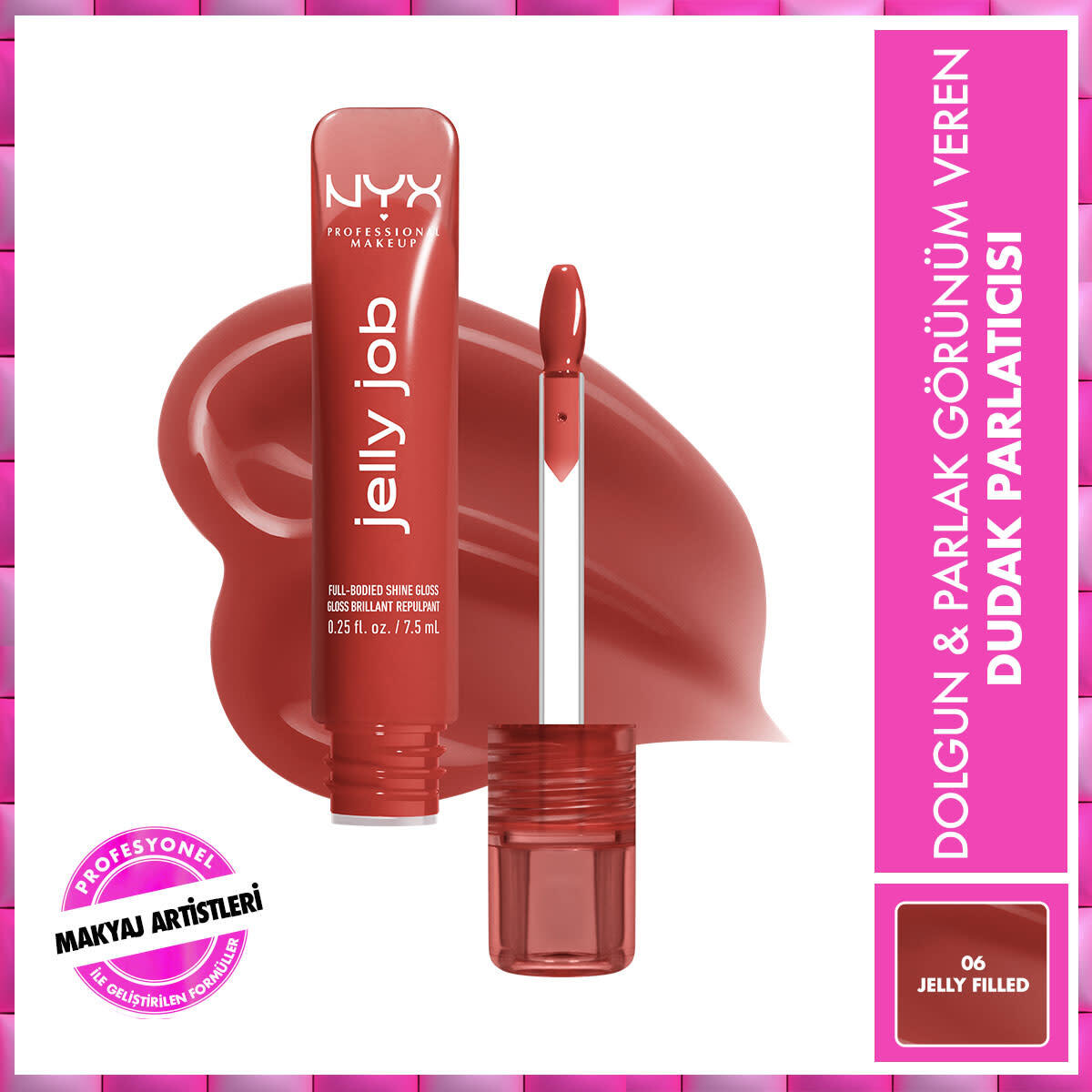  NYX NYX Nyx Professional Makeup Jelly Job Dudak Parlatıcısı Jelly Filled 