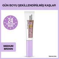 Maybelline New York Super Lock Brow Glue Kaş Sabitleyici Maskara Medium Brown