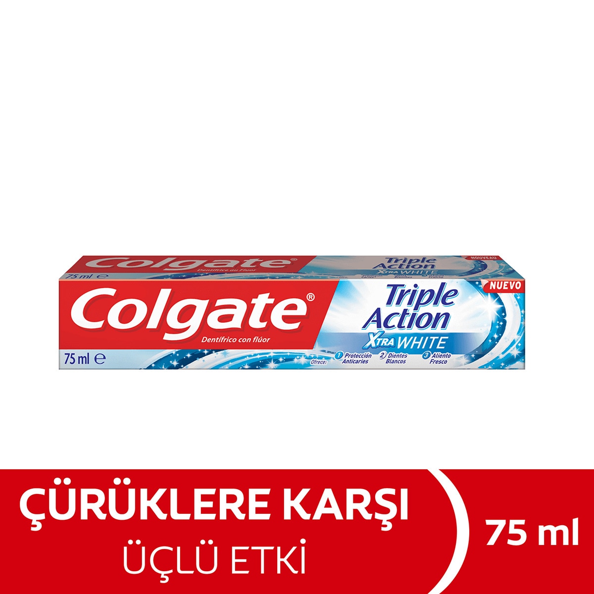  COLGATE COLGATE Colgate Üçlü Etki Diş Macunu Extra White Beyazlatıcı 75 ml  1 of 1 