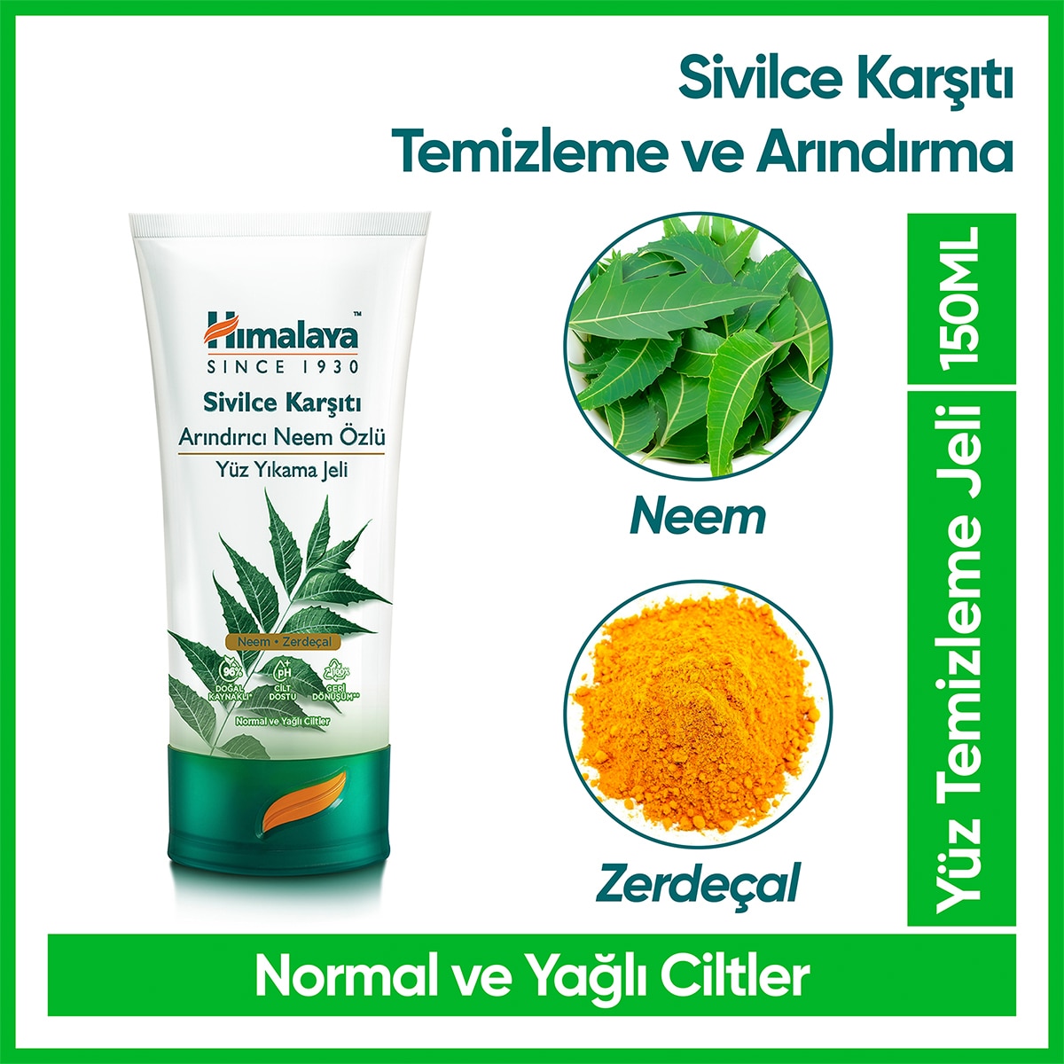 HİMALAYA HİMALAYA Himalaya Neem Öz Arındırıcı Yüz Yıkama Jeli 150 ml 1 of 2