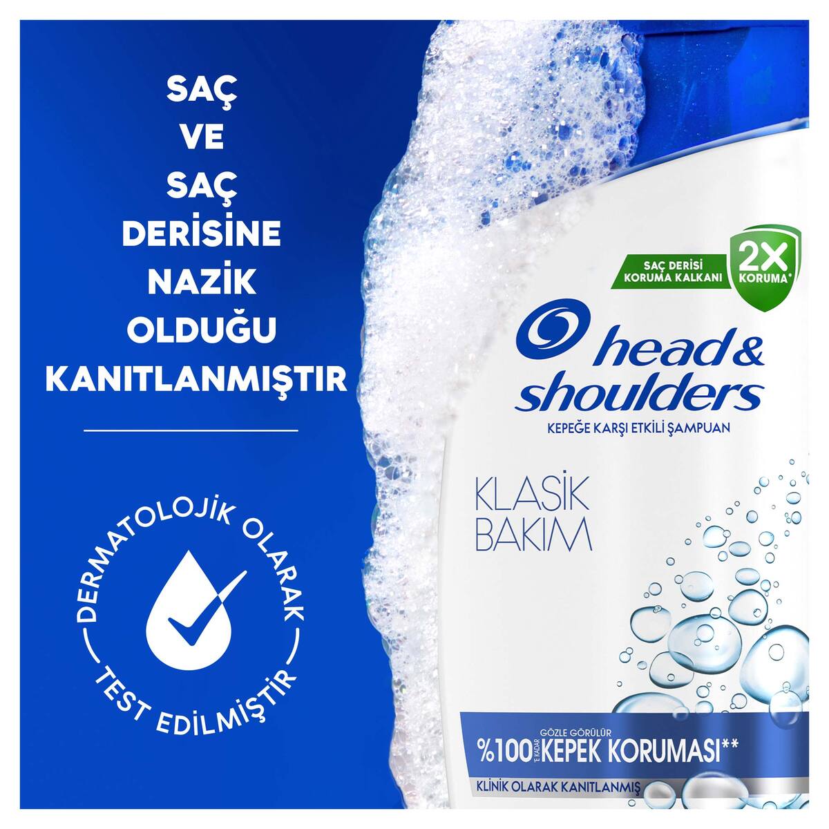  HEAD&SHOULDERS HEAD&SHOULDERS Head&Shoulders Klasik Bakım 2'si 1 Arada Kepeğe Karşı Etkili Şampuan 250 ml  1 of 6 