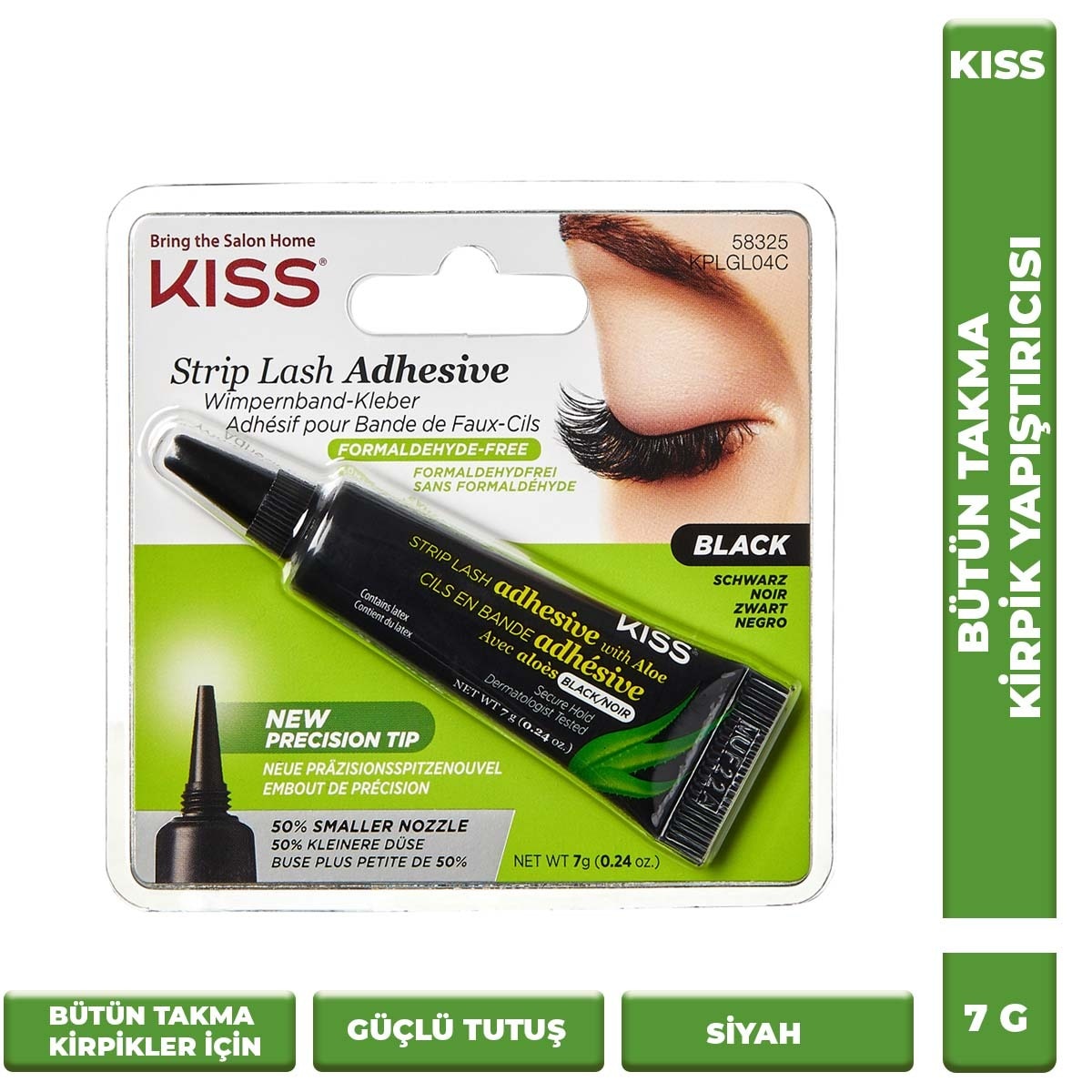 KISS KISS Kiss Strip Lash Adhesive Bütün Takma Kirpik Yapıştırıcısı Siyah 1 of 1