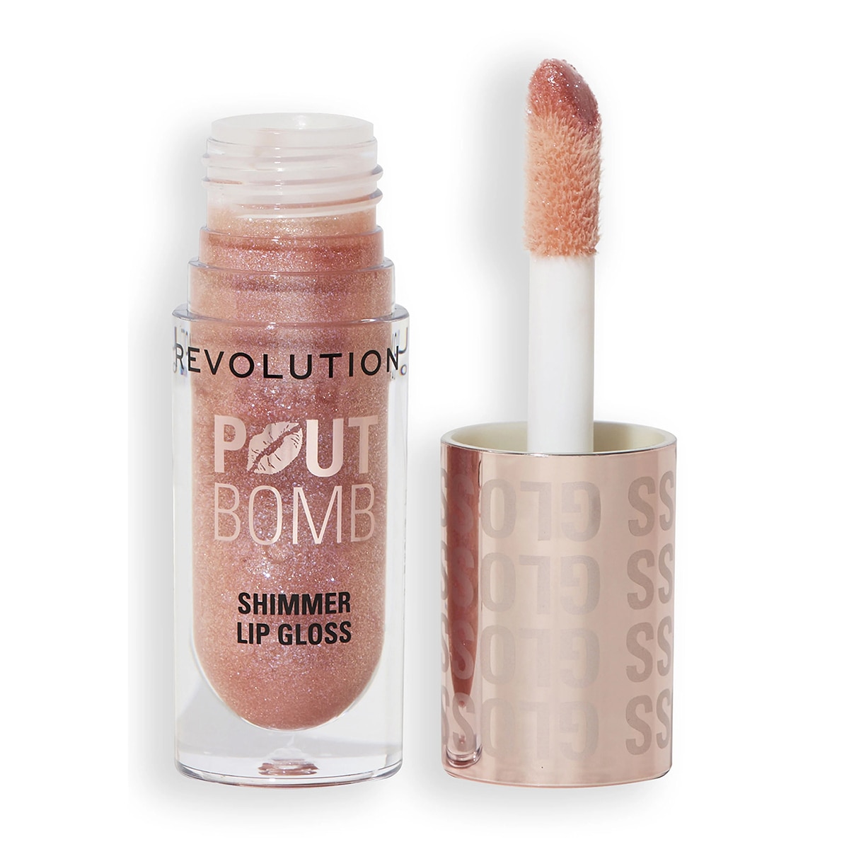 REVOLUTION REVOLUTION REVOLUTION SHIMMER BOMB GLOSS GLIMMER NUDE  1 of 4