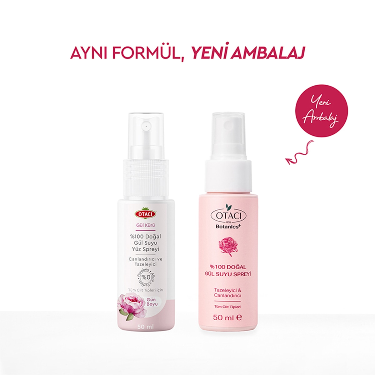  OTACI OTACI Otacı Gül Kürü Yüz Spreyi %100 Doğal Gülsuyu  1 of 9 