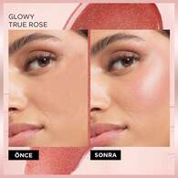 L'Oreal Paris Lumi Blush Yoğun Pigmentli ve Işıltılı Likit Allık Glowy True Rose