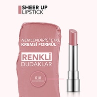  FLORMAR FLORMAR Flormar Sheer Up Ruj No: 018 Enchanted Kiss  1 of 9 