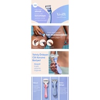 GILLETTE VENUS GILLETTE VENUS Gillette Venus Bikini Bölgesi Yedek Bıçak 3'lü 1 of 8