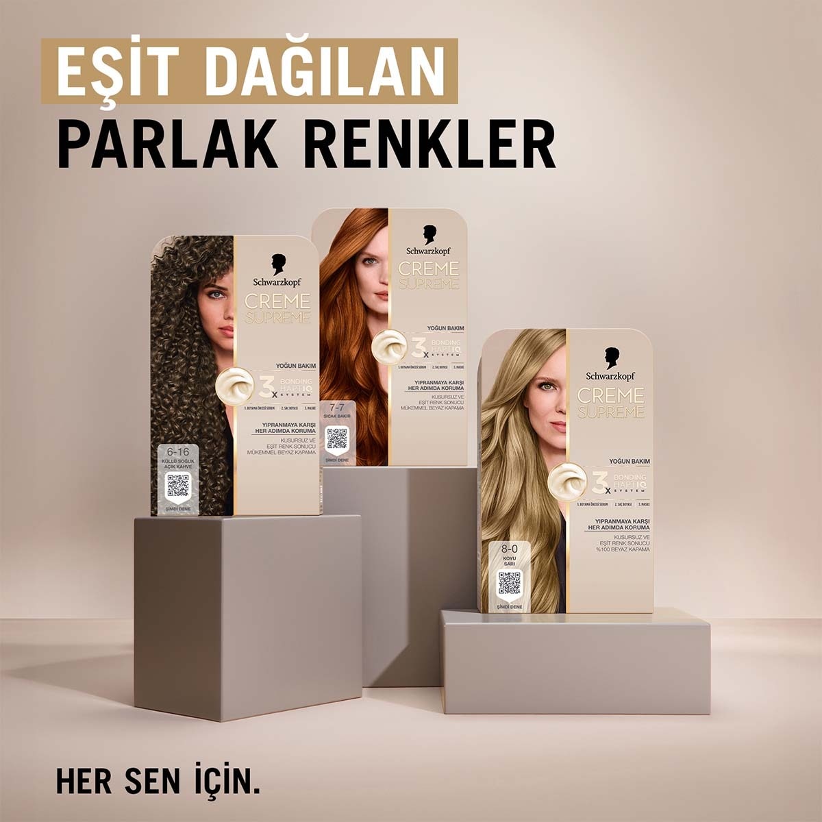  undefined CREME SUPREME Creme Supreme Saç Boyası Küllü Soğuk Açık 6-16  1 of 9 