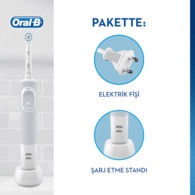 Oral-B D100 Vitality Sensitive Ultrathin Şarjlı Diş Fırçası White