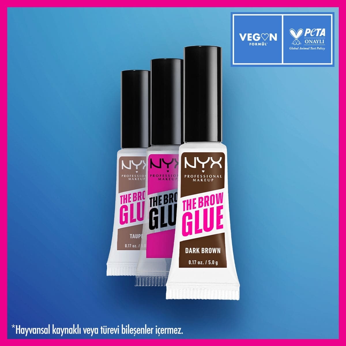  NYX NYX Nyx Professional Makeup The Brow Glue Instant Brow Styler Kaş Sabitleyici Maskara Taupe  1 of 6 