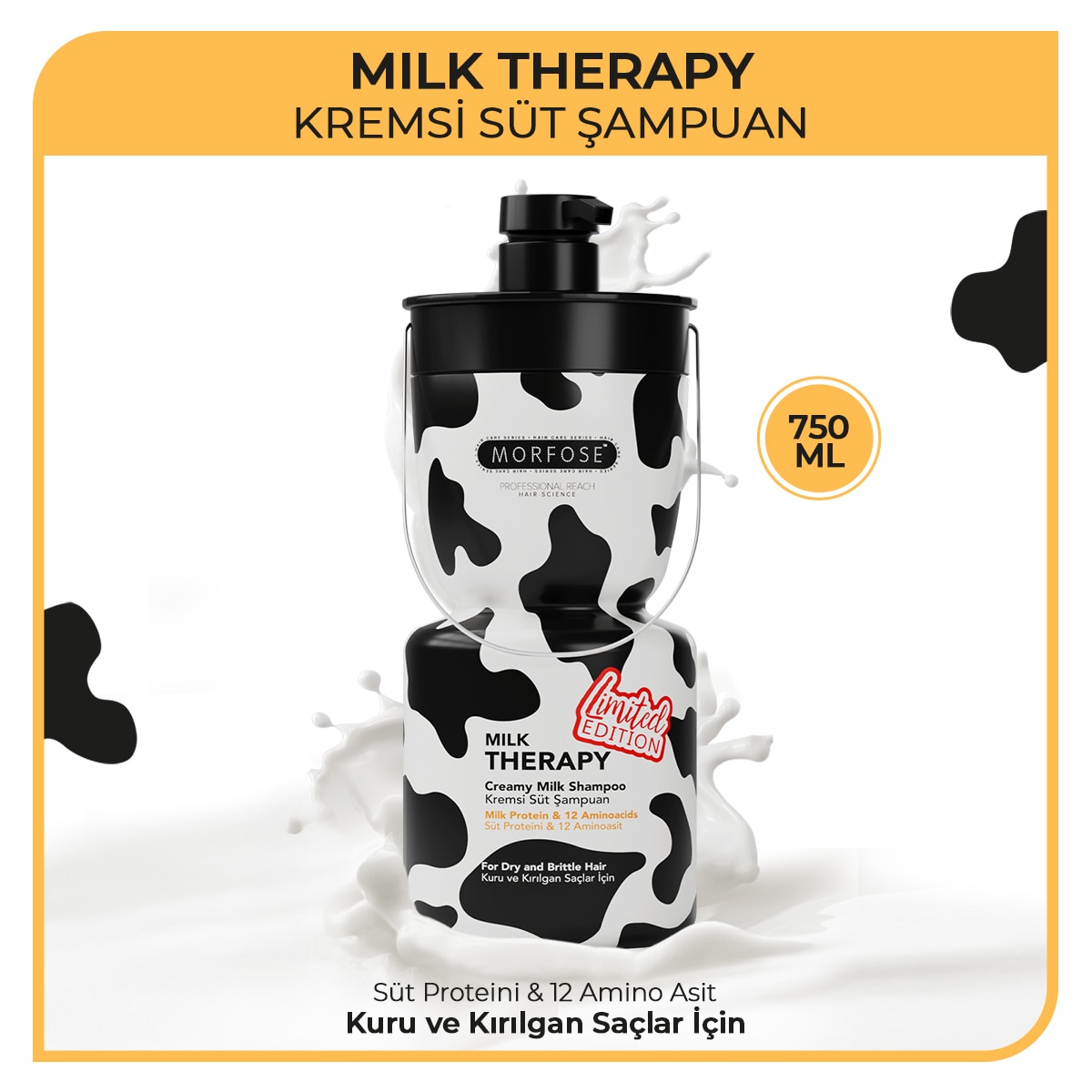  MORFOSE MORFOSE EXC. Morfose Şampuan Milk Therapy 750 ml  Morfose Şampuan Milk Therapy 750 ml