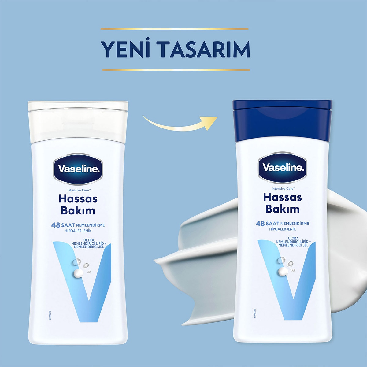  VASELINE VASELINE Vaseline Vücut Losyonu Hassas Bakım Kuru Çok Kuru ve Hassas Ciltler İçin 200 ml  1 of 10 