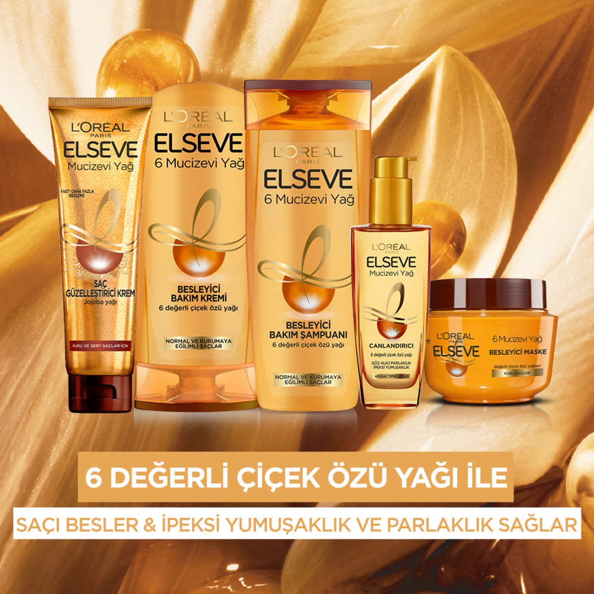 ELSEVE ELSEVE Elseve Mucizevi Yağ Güzelleştirici Saç Kremi 150 ml  1 of 6 