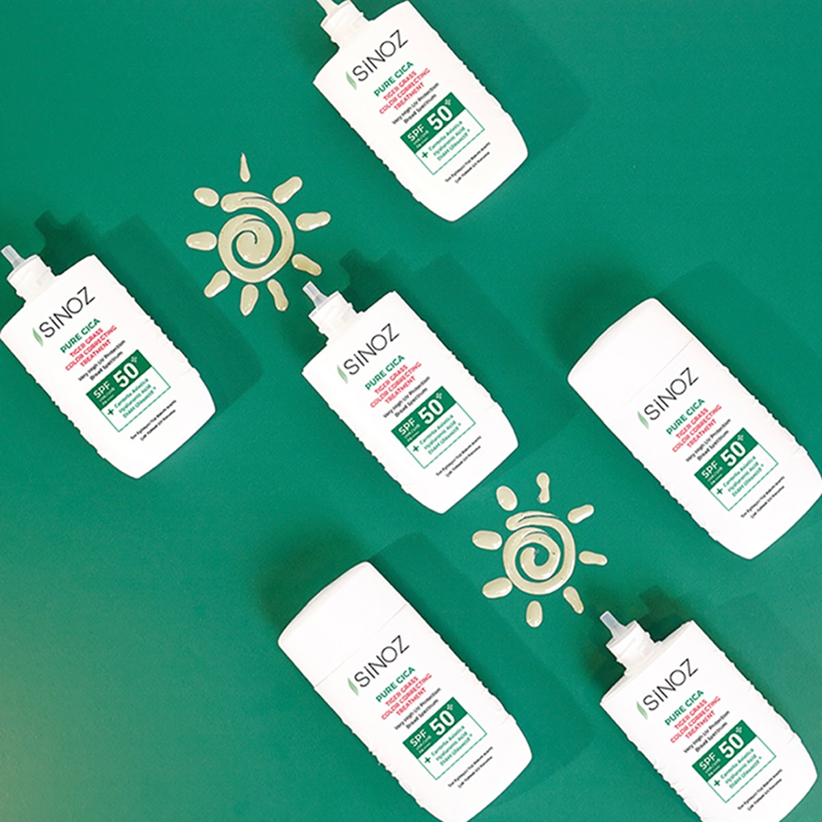 SİNOZ SINOZ Sinoz Cica Ton Eşitleyici Yüz Güneş Koruyucu Losyon SPF50+ 50 ml 1 of 8