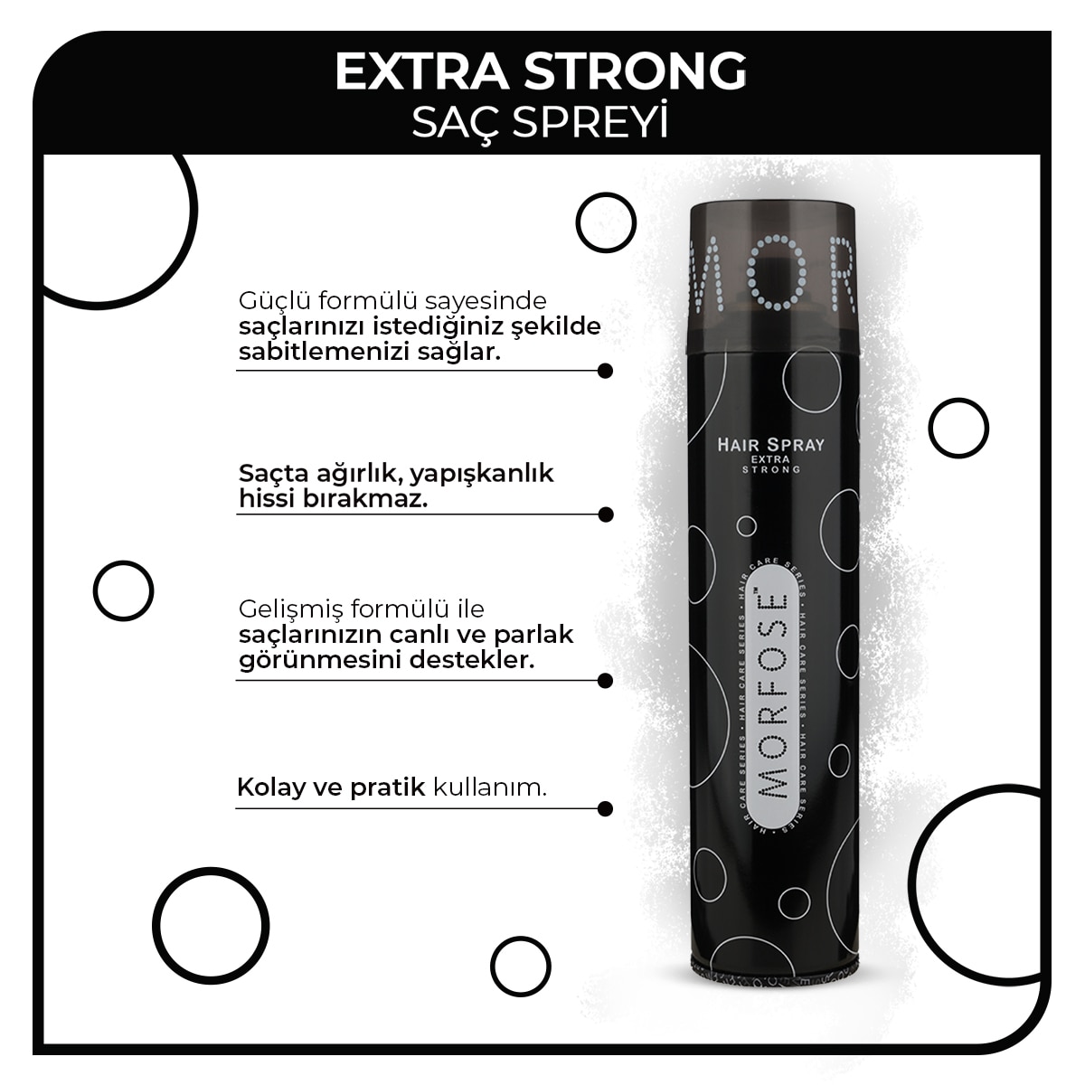  undefined MORFOSE EXC. Morfose Ultra Strong Saç Spreyi 270 ml  1 of 5 