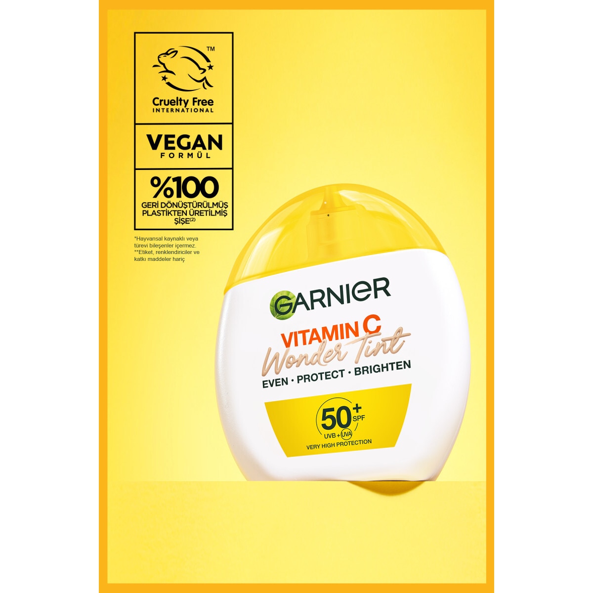 GARNIER GARNIER Garnier C Vitamini Wonder Tint 3 Etki 1 Arada Renkli Nemlendirici Açık Ton SPF50 Vegan Light 40 ml 1 of 10
