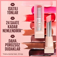 Maybelline New York Lifter Glaze Shea Yağı ve Hyalüronik Asit İçeren Renkli Dudak Balmı 08 Acai Glaze
