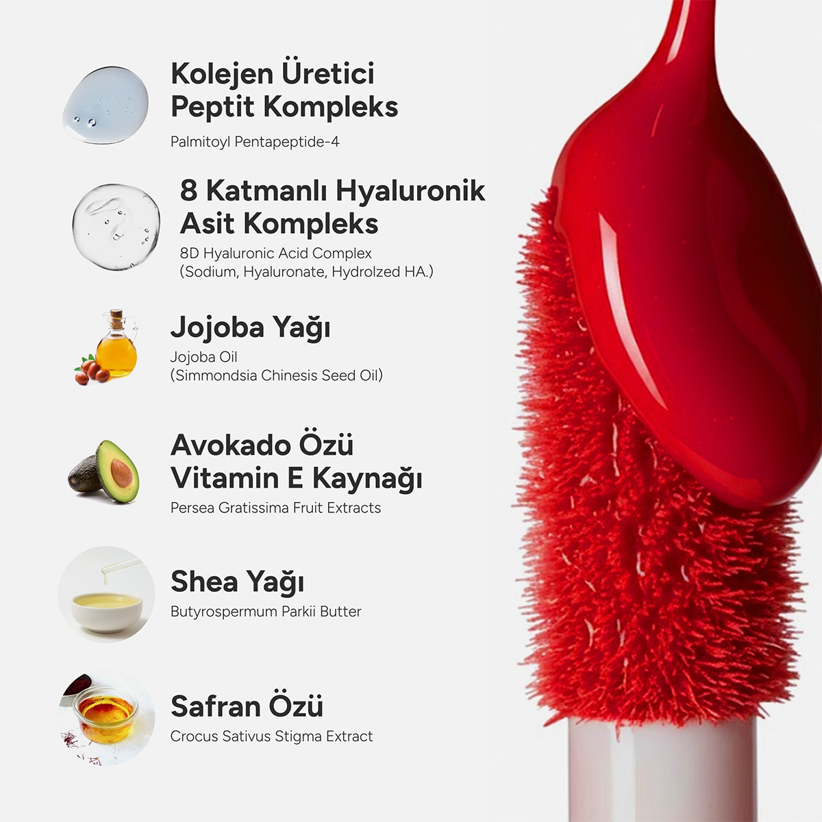  LA FAE LA FAE La Faé Lip Peptide Gloss Cherry Swirl  1 of 7 