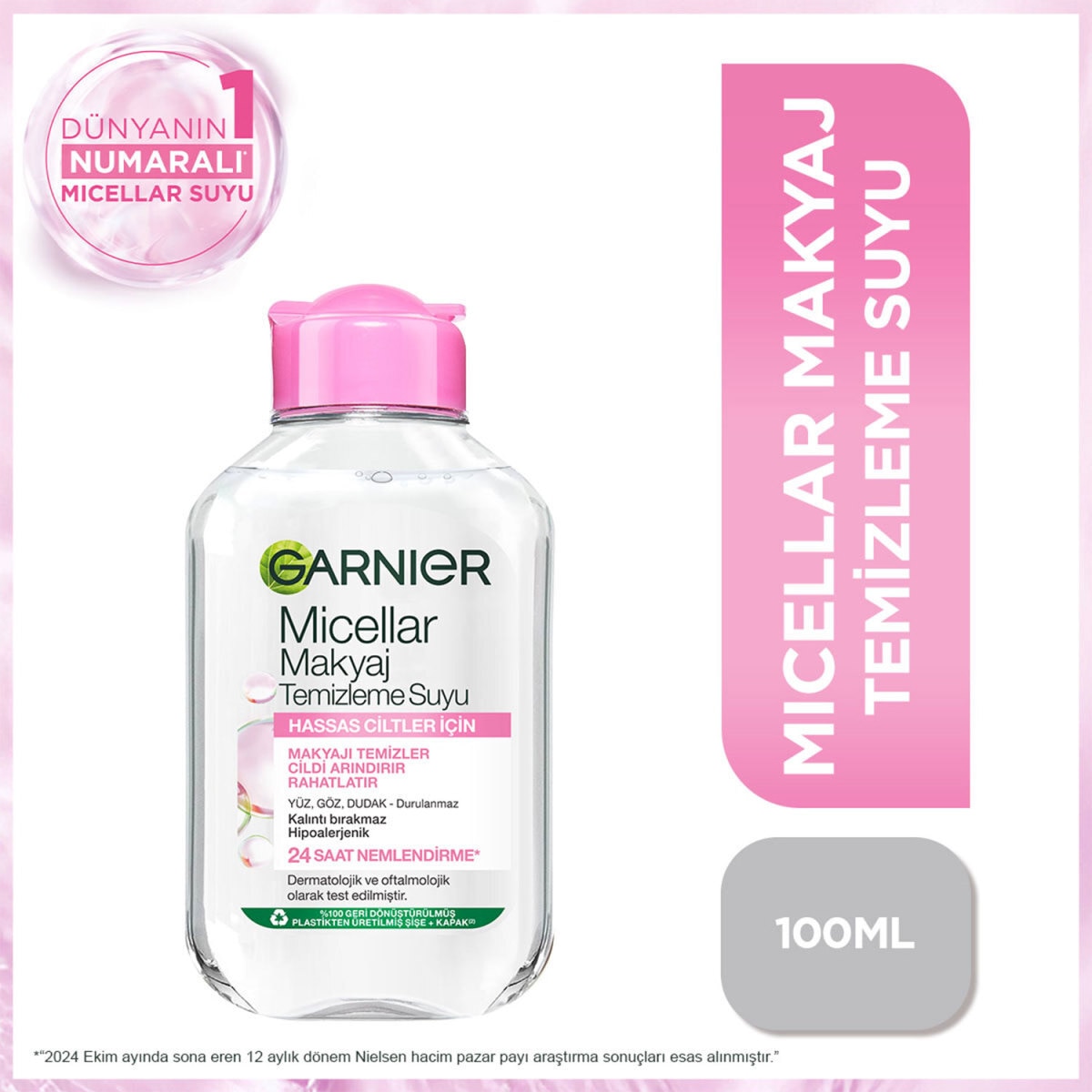 GARNIER GARNIER Garnier Micellar Kusursuz Makyaj Temizleme Suyu 100 ml 1 of 7