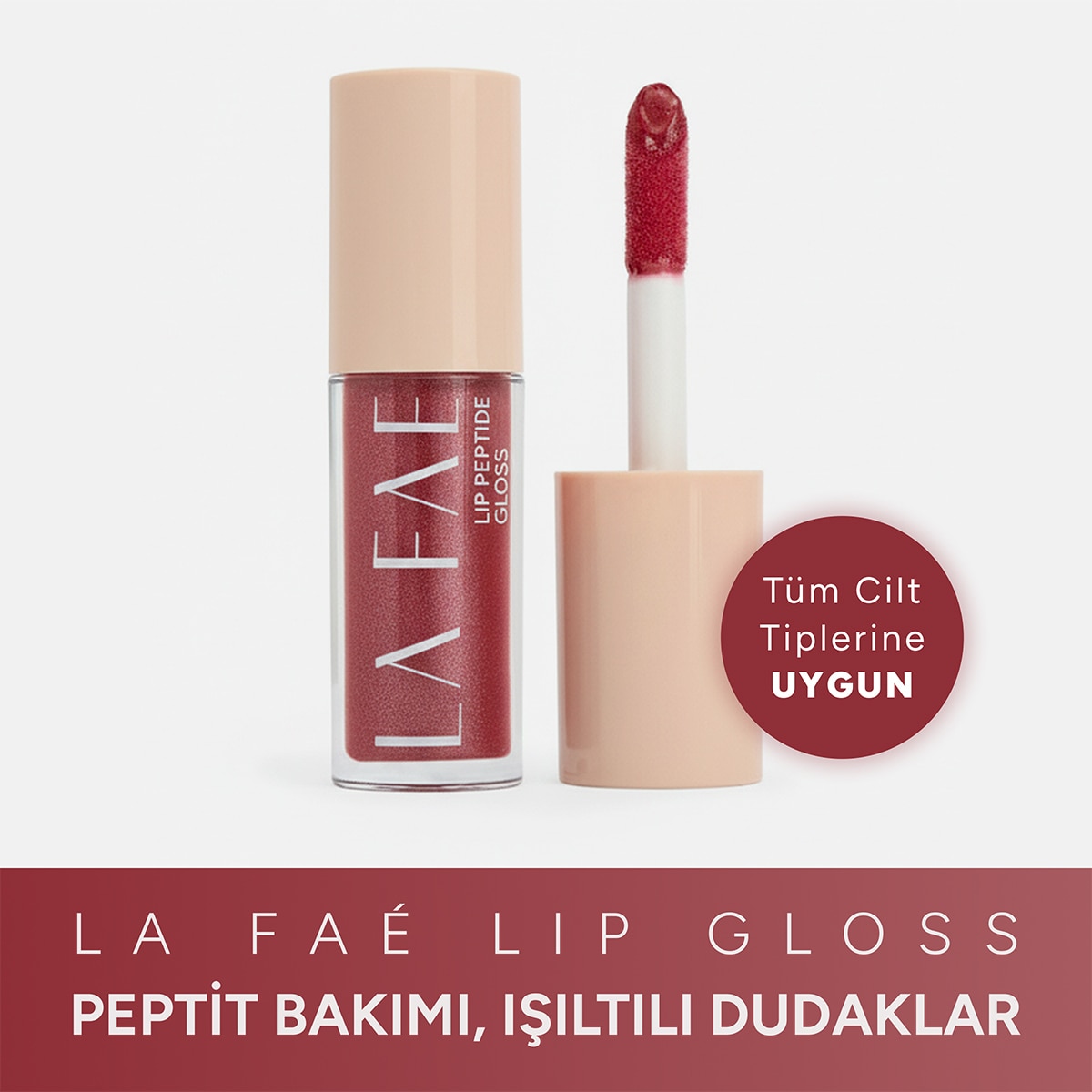  LA FAE LA FAE La Faé Lip Peptide Gloss Cosmic Grape  1 of 7 