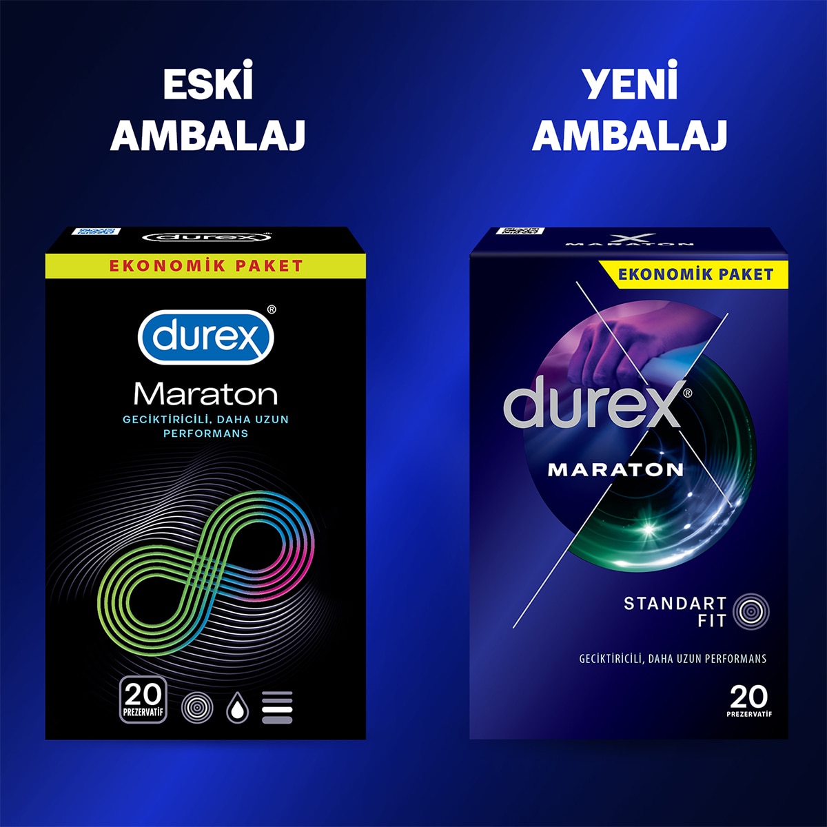 DUREX DUREX Durex Maraton Geciktiricili Prezervatif 20'li 1 of 6