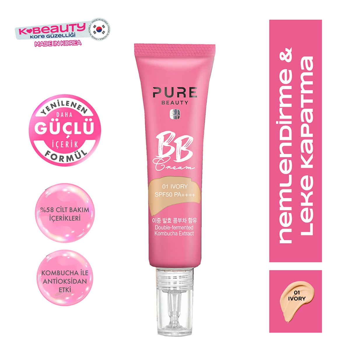 PURE BEAUTY PURE BEAUTY Pure Beauty BB Krem Ivory 30 ml 1 of 14